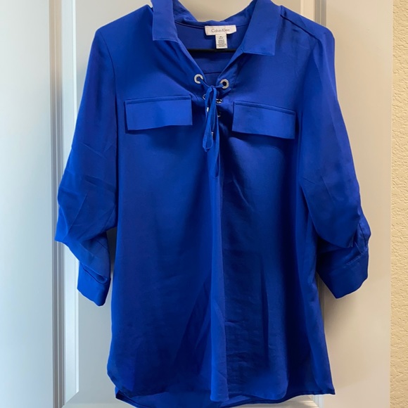 Blue blouse size small - Picture 1 of 3